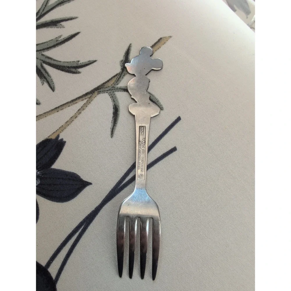 Vintage Walt Disney Mickey Mouse Childs Fork Bonny Japan Stainless Steel